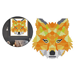 Avis Kits De Point De Croix Estampé Animal Abstrait Couture à La Main Pour Les Débutants Renard