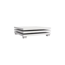 Habitat Et Jardin Table basse Elena - 80 x 80 x 32 cm - Blanc