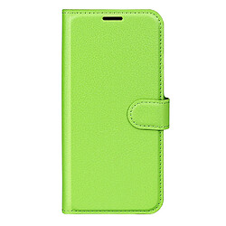 Etui en PU texture litchi vert pour votre Samsung Galaxy A13 4G