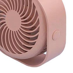 Avis Ventilateur De Bureau 3 Vitesses Rechargeable Vent Fort 360 Degrés Rotatif Voyage Rose