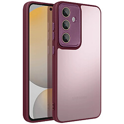 Avizar Coque pour Samsung Galaxy S24 FE Dos Rigide Contour Souple Violet