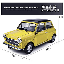 Universal 1: 24 Mini Cooper Voiture Alliage Modèle Simulation Voiture Décoration Collection Cadeau Jouet Moulé sous pression Modèle(Jaune) pas cher