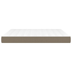 Avis vidaXL Matelas de lit à ressorts ensachés Taupe 180x200x20 cm Tissu