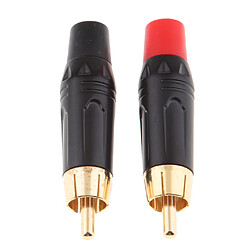 Adaptateur De Prise RCA Mâle + Femelle Plaqué Or Connecteur De Câble Audio Prise De Haut-parleur pas cher