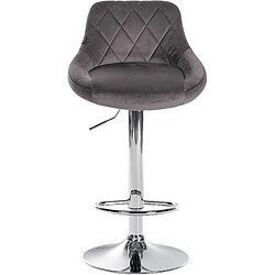 Avis Non Tabouret de bar Lazio velours chrome