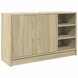 vidaXL Armoire d'évier chêne sonoma 90x29x55 cm bois d'ingénierie