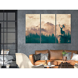 Artgeist Tableau - Proud Deer (3 Parts) 120 x 80 cm