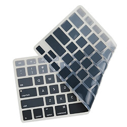 Anglais silicone couvercle du clavier de protection pour macbook air 13 ""15"" 17 ""gris