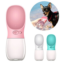 Wewoo Distributeur D'eau Pour Animaux De Compagnie Portable Bouteille Chien Chiot ChatTaille 350 ml Rose