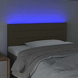 Avis Maison Chic Tête de lit scandinave à LED,meuble de chambre Taupe 90x5x78/88 cm Tissu -MN67471