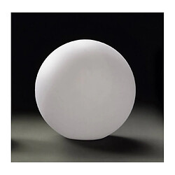 Luminaire Center Lampe de Table Huevo Ball 1 Ampoule CFL Medium In Line Switch Indoor, blanc opal