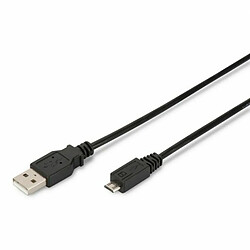 Câble Micro USB Digitus AK-300127-018-S Noir 1,8 m