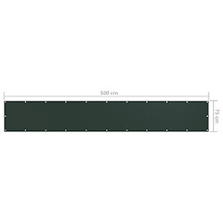 Acheter vidaXL Écran de balcon Vert foncé 75x500 cm Tissu Oxford