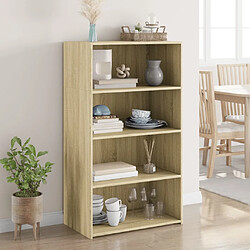 vidaXL Buffet haut chêne sonoma 70x41x124 cm bois d'ingénierie