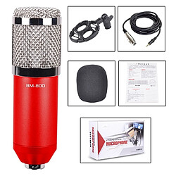 Acheter Wewoo Microphone à condensateur filaire avec enregistrement sur studio de 3,5 mm fixation anti-choc, compatible PC / Mac pour diffusion en direct, KTV, etc. rouge