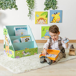 Meuble de rangement livres magazines étagère bibliothèque enfant garçon Sunny Safari Fantasy Fields TD-13141A pas cher