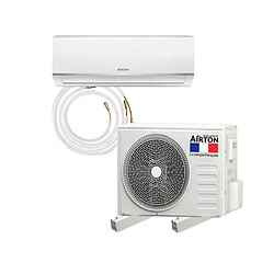 Pack Climatiseur reversible AIRTON - A Poser Soi-meme - 2500W Readyclim 4M - Support Sol - 409730SS