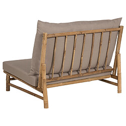 Beliani Chaise de jardin TODI Bois Taupe pas cher