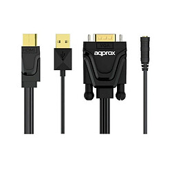 Adaptateur HDMI vers VGA approx! APPC22 3,5 mm USB 60 Hz