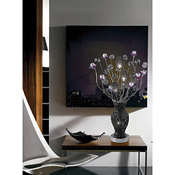 Avis Inspired Lampe de table Nevada 4 lumières G4 noir/violet/cristal, non compatible LED/CFL