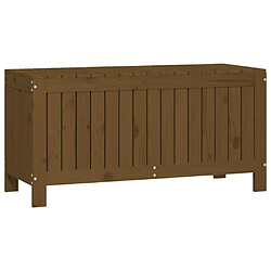 Helloshop26 Coffre boîte meuble de jardin rangement 108 x 42,5 x 54cm bois pin marron miel 02_0013101