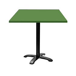 Restootab Table 70x70cm - modèle Bazila vert