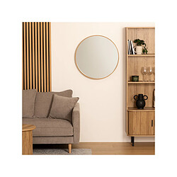 Atmosphera, Createur D'Interieur Miroir rond en bois Letizia D68 cm - Atmosphera