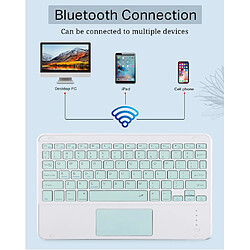 Universal 10 pouces iPad Tablette Téléphone Portable Universel Touch Pad Clavier Bluetooth Sans fil Portable Ultra-fin Bluetooth Mini Clavier | Clavier (vert)