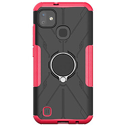 Coque en TPU 2-en-1, texture nid d'abeille, anti-rayures avec béquille pour votre Infinix Smart HD 2021 - rose