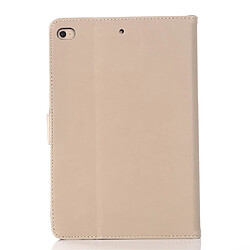 Etui en PU crazy horse rétro flip beige pour votre Apple iPad Mini (2019) 7.9 pouces