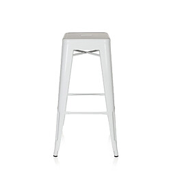 Tabouret de bar VANTAGGIO HIGH métallique blanc hjh OFFICE