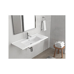 Karag Lavabo suspendu ETNA rectangulaire 100x45x16,5 cm en porcelaine