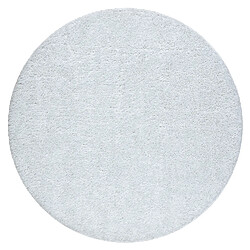 RUGSX Tapis de salle de bain SYNERGY cercle, glamour, antidérapant, doux - lurex blanc cercle 100 cm