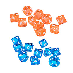 Ten Sided Gem Dice Ensemble de dés