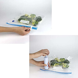 Cook Concept Sachet réutilisable avec pompe vide d'air (Lot de 4).