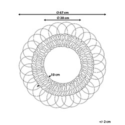 Avis Beliani Miroir PAMOL 67 cm Naturel