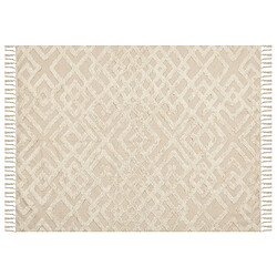 Beliani Tapis en coton 160 x 230 cm beige ARDAHAN