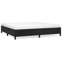 Maison Chic Lit adulte - Lit simple Cadre de lit,Structure du lit Contemporain Noir 200x200 cm Velours -MN72950