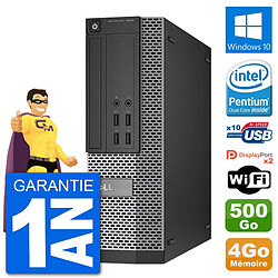 PC Dell OptiPlex 7020 SFF Intel G3220 RAM 4Go Disque Dur 500Go Windows 10 Wifi - Occasion