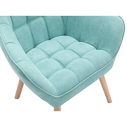 Acheter Vente-Unique Fauteuil en tissu vert d'eau CASERTA