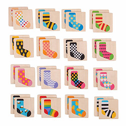 Avis Bigjigs Toys Jeu de mémoire de chaussettes en bois