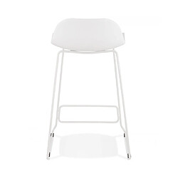 Kokoon Design Tabouret de bar design SLADE MINI WHITE 49x53x85 cm pas cher