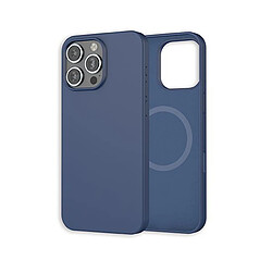 Avis MW Coque pour iPhone 16 Pro Max MagSafe Silicone Oléophobe et Anti-rayures Bleu