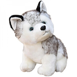 Universal Animaux en peluche Husky Sibérien réalistes - Cadeaux en peluche pour les enfants (20 cm)