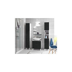 Corail Meuble Sous-lavabo L 60 Cm - Noir Laque