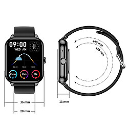 Yonis Montre Connectée Écran IPS 1.9' Bluetooth pas cher