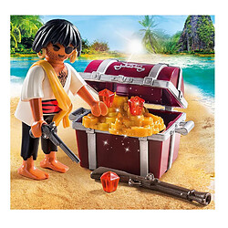 Playmobil® Figurines - Pirate avec coffre au trésor