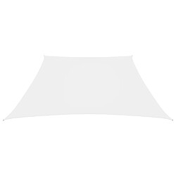 ComfortXL Voile De Parasol Tissu Oxford Trapèze 4/5x4 M Blanc