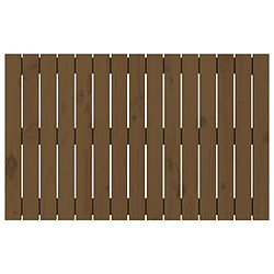 Avis vidaXL Tête de lit murale Marron miel 95,5x3x60 cm Bois massif de pin