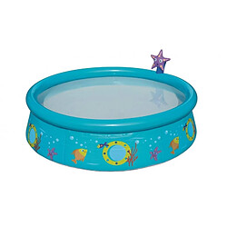 Petite piscine ronde - Piscine pour enfant - D 152 x H 38 cm - 477 L - Couleur aléatoire